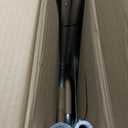 Medline Lightweight Two Button Folding Walker with 5" Wheels, Aluminum Frame Supports up to 300 lbs