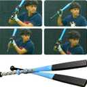 SplitSwing 4-in-1 Baseball & Softball Swing Trainer Flat Bat, Split Grip, Half Bat, Underload Batting Aid. Baseball Training For All Levels. Makes Hard Contact Feel Automatic.