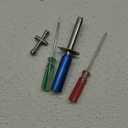 Cross Wrenches Sleeve Glow Plug Ignitor Engine Starter Tool Set RC Fuel Tank,0#+ 1#- Slot Screwdriver Compatible with 1/8 1/10 Traxxas Redcat HSP HPI Nitro RC Car