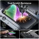 ESR for iPhone 16 Pro Max Case, Compatible with MagSafe, Full-Body Military-Grade Drop Proof Case with Built-in 9H+ Tempered Glass Screen Protector, Armor Series, Clear Black