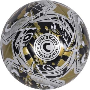 American Challenge Paisley Soccer Ball  Professional Training Soccer Ball for Grass Fields  Durable TPU Machine Stitched Soccer Balls  Sizes 3, 4 & 5  Outdoor Practice & Match Play (Black)