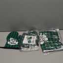 Bencailor 6 Pcs St. Patrick's Day Kitchen Decor Set Kitchen Towels Oven Mitts Pot Holder Irish Shamrocks Leprechauns Gnome Lucky Party Gifts Decorations for Home Housewarming (Green)