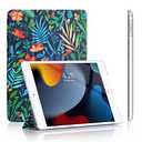 Soke Case for iPad 6th Generation 2018/ iPad 5th Gen 2017/ iPad Air 2 & 1, [Slim Trifold Stand + Auto Wake/Sleep], Premium Protective Hard PC Back Cover for Apple iPad 9.7 Inch (Jungle Night)