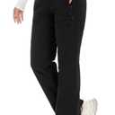 Women's-Snow-Ski-Pants-Fleece-Lined-Waterproof-Insulated Flare Warm for Snowboard Winter Hiking Travel 5 Pockets, M