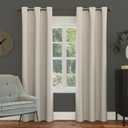 Sun Zero Easton Energy Saving Blackout Grommet Curtain Panel, 40" x 95", Pearl