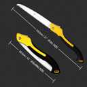 2 x Folding Saw 10-Inch SK5 Blade Heavy Duty Portable Foldable Hand Pruning Saw Triple-bevel Razor Teeth for Camping Pruning Trimming Gardening Woodworking