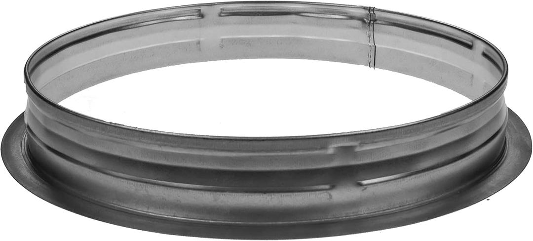 Repa Market 10'' Inch Metal Duct Connector Flange - Air Tight Vent Duct Collar - for Connecting Exhaust, Intake Flex and Straight Ducting - Heating, Cooling Universal HVAC Adapter - Home, Commercial