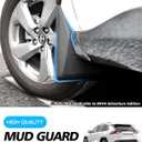 Powerty Custom Fit for Mud Flaps Toyota RAV4 2025 2024 2023 2022 2021 2020 2019 Splash Guards Molded Front and Rear Fender Cover Black ABS 4Pcs Set Hybrid Accessories (Not Fit for 2021 RAV4 Prime)
