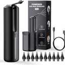 Ear Wax Removal Electric Ear Irrigation Flushing System Water Powered Ear Cleaner with 4 Pressure Modes Safe and Effective Ear Cleaning Tool Water Resistant USB Rechargeable (1 Count (Pack of 1))