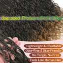 Boho Crochet Braids Close To Human Hair Pure Protein Silk Fiber 18 Inch Pre looped Goddess Box Braids with Three Soft Curls 9 Pack Bohemian Braids Crochet Hair for Black Women(T27,18Inch)