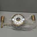 Bathroom Light Fixtures, 3-Light Brushed Gold Vanity Light, Gold Bathroom Lights Over Mirror with Clear Glass Shade, Wall Sconces for Mirror Bedroom Living Room Hallway