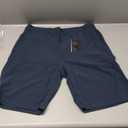 Mens Hybrid Shorts Chino Golf Athletic Casual Quick Dry Walk Boardshort (34, Navy 01)