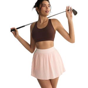 Sports Bras for Women,Padded Strappy Sports Bras Criss-Cross Back Medium Support Sports Bras with Removable Cups, Brown Large
