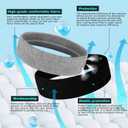 Sweatbands Sports Headband for Men & Women - Terry Cloth Moisture-Wicking Sports Towel Headband for Tennis, Basketball, Running, Gym, and Fitness Working Out