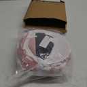 Cat Tunnel for Indoor Cats, Cute Peekaboo Cat Cave with Dangling Balls, Pet Donut Tunnel Bed with Circle Mat for Puppy Kitten Rabbit, Pink (Round)