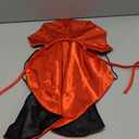 Unisex Adult Black Witch Cape Full Length Hooded Robe Cloak Halloween Dress Up Parties (Red-1)