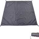 Clostnature Tent Footprint - Waterproof Camping Tarp, Heavy Duty Tent Floor Saver, Ultralight Ground Sheet Mat for Hiking, Backpacking, Hammock, Beach - Storage Bag Included 82.8'' x 55.2'', Gray