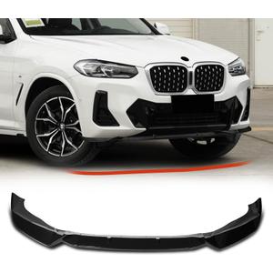 Front Bumper Lip Spoiler for BMW X3 X4 2022-2025 M Pack, Chin Air Splitter for G01/G02 LCI, 3rd gen xDrive sDrive 30i/20d/30d/M40i/M M Sport MP, Glossy Black