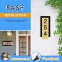 Address Sign for OutsideTwo Sets of Numbers (0-9),House Number PlaqueNumber for Address Plate,Street Number Signs for House/Mailbox/Apartment/Office/ Hotel/Classroom Housewarming Gift for New Home (ROSE GOLD)