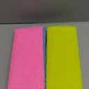 6 PCS Exfoliating Washcloth, 35 Inch 3 Colors Nylon Bath Exfoliating Towel for Shower, Colorful Japanese Washcloth, Exfoliating Body Scrubber (Blue, Yellow, Pink)