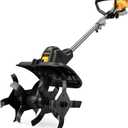 Cordless Tiller Cultivator for Dewalt 20v Max Battery, 360RPM Electric Tiller for Gardening, 11.8in Tilling Width  8.6in Depth, Battery Powered Tiller for Lawn/Soil Cultivation (Battery Not Included)