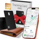 SPOTMINDERS Apple MFi Certified Credit Card Wallet Tracker PRO (iOS Only) Works with Apple Find My Tracking Card for Wallet Rechargeable Tag IP68 0.07in Slim iPhone Item Finder for Luggage Tags Purse (Black PRO (Pack of 1))
