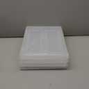 Denkee 4 Pack A4 Paper Organizer Box, Plastic Scrapbook Paper Organizer Containers for Craft and Arts Storage, Portable Board Game Storage for Art Supplies 8.5" x 11" US Letter