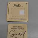 KATINAT Grandparent Reveal Keepsake, Pregnancy Announcement for Grandparents, Baby Announcement Sign, Ultrasound Picture Frames Wooden Keepsake Box, First Time Grandparents Gift (Ultrasound Little Secret)