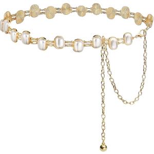 Retro Waist Chain for Women Vintage Adjustable Belly Chain Body Jewelry Boho Gothic Antiqued Alloy Hip Chain