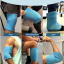 Comfytemp Elbow & Knee Ice Pack Wrap for Injuries, Compression Sleeve for Knees Replacement Surgery, Reusable Gel Hot Cold Pack Recovery for Knee, Elbow, Ankle, Arm, Calf, Leg, Wrist, Get Well Gift (Medium)