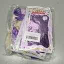 Purple Happy Birthday Decorations Kit, Purple Confetti Balloons Birthday Party Supplies for Women Girls Boys, Happy Birthday Banner, Hanging Star Cutouts, Fringe Curtains, Cupcake Toppers, Crown