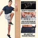BOOJO 5 Pack Athletic Gym Men's Shorts - Workout Black Quick Dry Basketball Shorts with Pockets for Running Casual Activewear, Small 