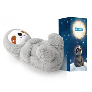 Breathing Stuffed Animal,Soothing Stuffed Animal for Anxiety Relief with Realistic Breathing Motion, Calming Music, Gentle Lights,Machine Washable,Ideal for Baby Adult and Relaxation(Sloth)