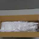 CCINEE 3Ft Artificial Christmas Tree, White Tabletop Hinged Christmas Tree with Metal Stand 130 Branch Tips Mini Christmas Tree for Xmas Party Supplies Home Indoor Decoration