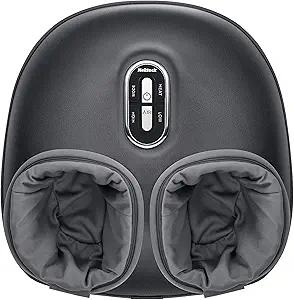 Nekteck Shiatsu Foot Massager with Heat, Deep Kneading Therapy Air Compression, Feet Massage Improve Blood Circulation Foot Wellness Soothing Pain Relief, Gifts for Men Women Dad Mom (Gray)