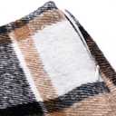 SANGTREE Women's High Waist Skirt Bodycon Pencil Wool Mini Skirts (L)