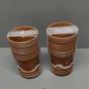 Orceler 4 Inch Terracotta Pots with Saucer - 6 Pack Small Clay Plant Pots with Drainage Holes, Flower Pots with Tray, Terra Cotta Pots for Indoor Outdoor Plants, Crafts, Wedding Favor