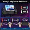 ewnol Switch Controllers for Nintendo Switch/OLED, Full-Size Handheld Switch Pro Controller with Hall Effect Joystick, 4 Game Slot, 1000mAh Battery, Adjustable RGB Light - Star