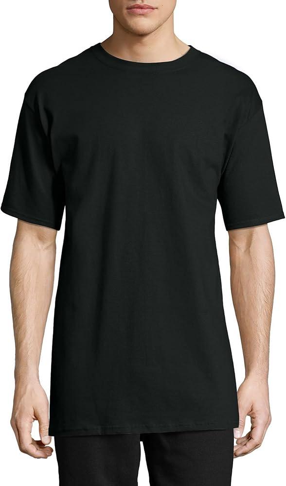 Hanes Men's Beefy-T T-Shirt, Heavyweight Cotton Tee, 1 Pack, Big & Tall, M