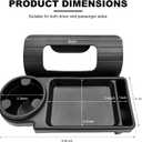 2PCS Car Window Multifunctional Storage Organizer, Vehicle Door Side Hanging Storage Rack with Cup Holder, Auto Window Mount Organizer for Cell Phone Earphone Key Water Cup (Large)