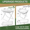 Collapsible Stool, Portable Chair, Lightweight Portable Stool for Adults, Portable Chairs for Adults, Holds Up to 220LBS, Ideal for Camping, Hiking, Outdoors, and Events