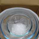 WhiteRhino Glass Mixing Bowls Glass Bowls with Lids Set(4.5QT,2.7QT, 1.1QT),Large Salad Bowls,glass mixing bowl Space-Saving Nesting Storage bowls for Cooking,Baking,Prepping,Dishwasher Safe