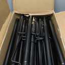 zoegi 4 Pack 10Ft String Light Poles,Light Poles for Outside Lights with Fork,Outdoor Brackets Hanging Lights,Metal Stand for Deck Patio,Backyard,Wedding,Deck,Party