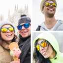 Full Reader Sunglasses Women Men, Womens Mens Reading Sun Glasses Mirroed Pink Blue Lenses Outdoor Not Bifocal Mirrored Orange, 2.75