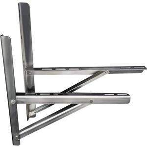 JEACENT Wall Mounting Bracket Rust Free Stainless Steel Support for 9000-24000BTU Condenser Ductless Mini Split Air Conditioner Heat Pump Systems