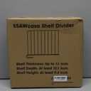 Shelf Dividers for Closet Organization, 8 Pack Metal Closet Dividers Shelf Organizer for Wood Shelves, Linen Closet Separators for Purse Handbag Sweater Clothes Book Storage Wardrobe Kitchen Cabinet