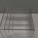 Set of 4 Crystal Clear Acrylic Boxes Cube Display Buffet Nesting Risers with Hollow Bottoms