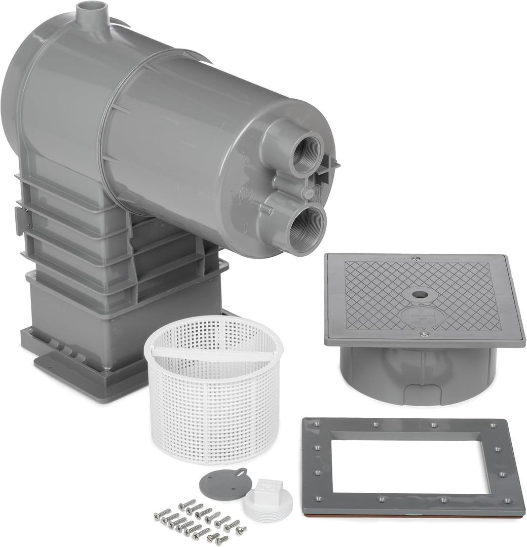Hayward SP10841OMDGR 1-1/2-Inch FIP Dark Gray Auto-Skim Skimmer with Outside Mount