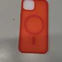 SUPFINE Magnetic for iPhone 14 Case & iPhone 13 Case (Compatible with MagSafe)(Military Grade Drop Protection) Slim Translucent Matte Shockproof Phone Cover,Red