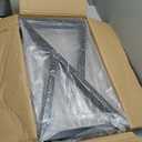 Taelakeni 28 Inch Metal Desk Table Legs, Heavy Duty Industrial Style Dinning Table Leg with Adjustment Feet Pads, Double Triangle